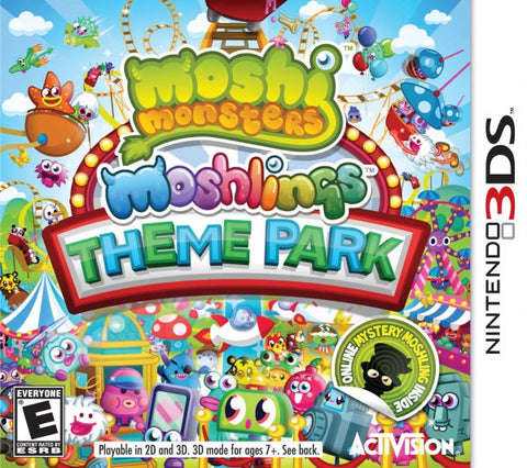 Moshi Monsters Moshlings Theme Park 3DS Used Cartridge Only