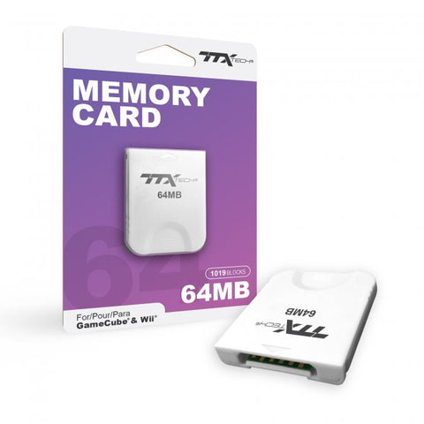 Gamecube Memory Card 64 MB 1019 Blocks TTX New