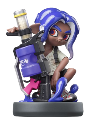 Amiibo Splatoon Octoling Blue Used