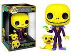 Funko Pop Nightmare Before Christmas Blacklight Enhanced 10" Jack Skellington New