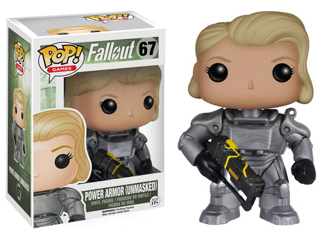 Funko Pop Games Fallout Power Armor Unmasked Used