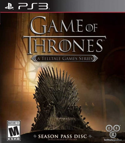 Game Of Thrones A Telltale Games Series Season Pass Disc Internet Required PS3 New
