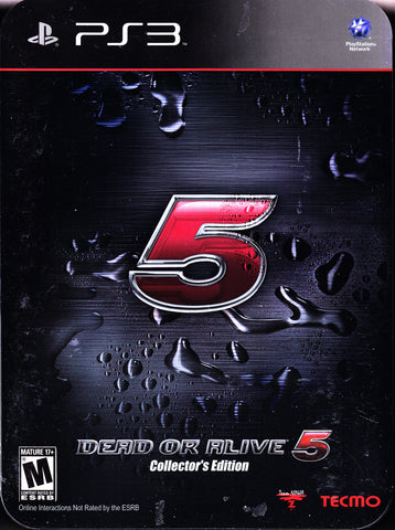 Dead Or Alive 5 Collectors Edition PS3 New