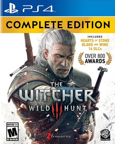 Witcher 3 Wild Hunt Complete Edition Dlc On Disc PS4 Used