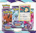 Pokemon Chilling Reign 3 Pack With Snorlax Card & Coin