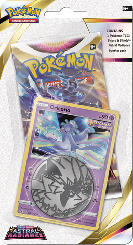 Pokemon Astral Radiance Checklane Blister With Oricorio Foil Card