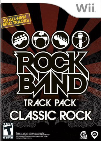 Rock Band Track Pack Classic Rock Instruments Required Wii Used