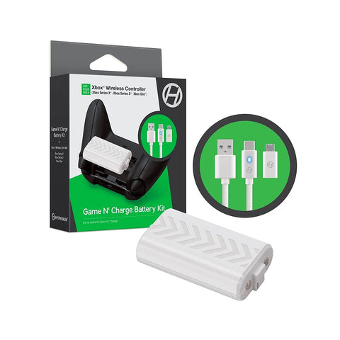 Xbox One Game n Charge Battery Kit White New