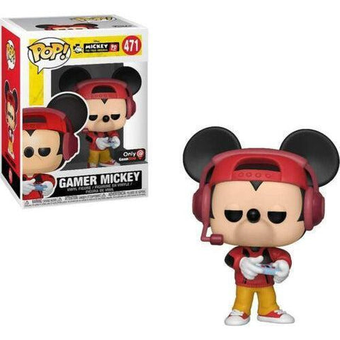 Funko Pop Mickey Gamer Mickey Red Headphones New