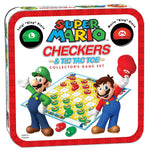 Super Mario Checkers & Tic Tac Toe Collectors Game Set New