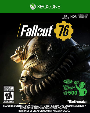 Fallout 76 Online Only Xbox One New