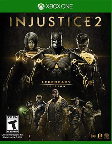 Injustice 2 Legendary Edition DLC on disc update Xbox One Used