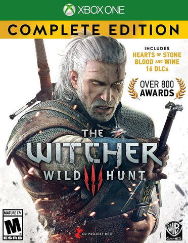 Witcher 3 Wild Hunt Complete Edition DLC On Disc Xbox One Used