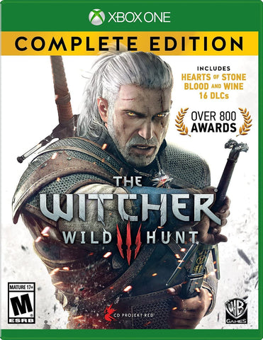 Witcher 3 Wild Hunt Complete Edition DLC On Disc Xbox One New
