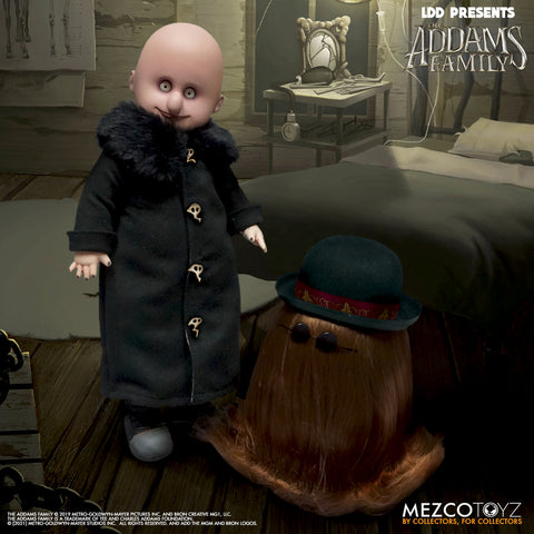 Living Dead Dolls Presents LDD Addams Family Uncle Fester & Cousin IT New